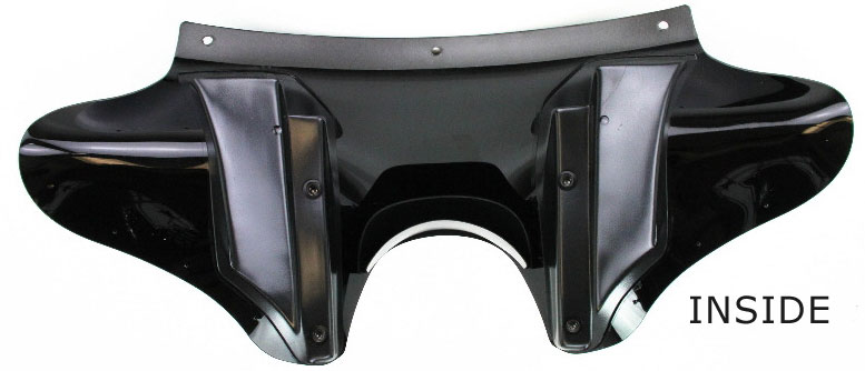 Inside of motorcycle batwing fairing