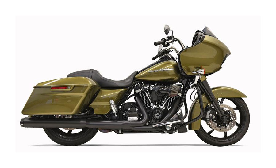 Army green and matte black Harley Davidson motorcycle