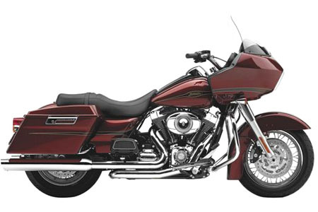 Burgundy, black, and chrome motorcycle