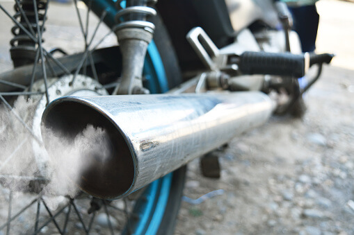 Motorcycle exhaust pipe