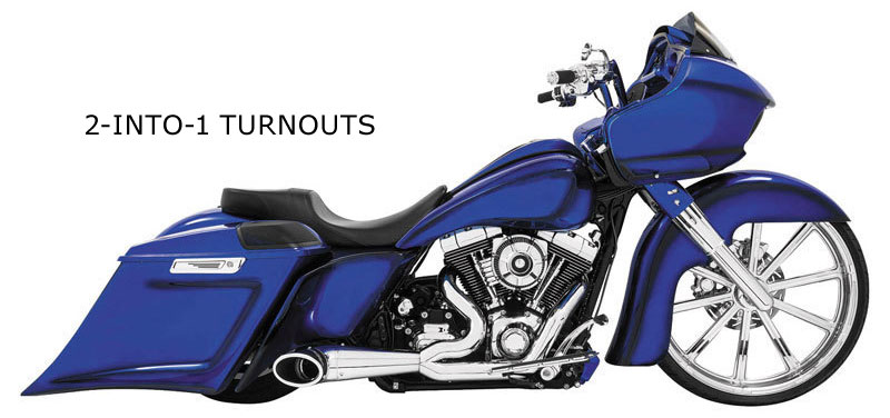 Blue and chrome motorcycle