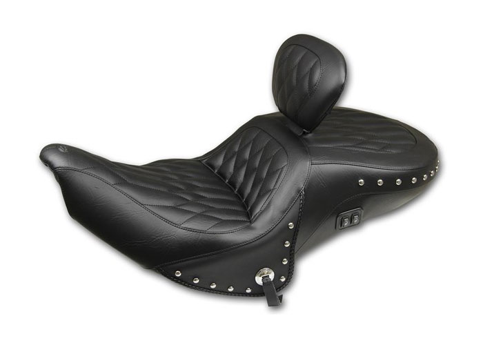 Leather one-piece motorcycle seat