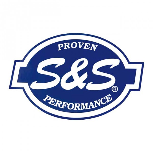 The blue and white  S&S Proven Performance  logo.