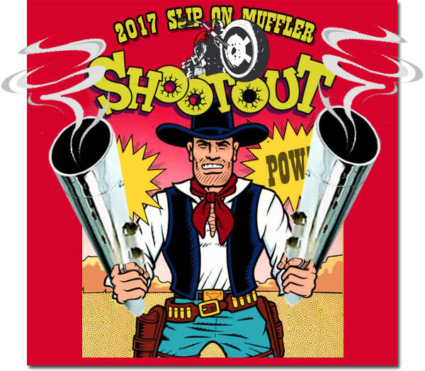 2017 Slip-On Muffler Shootout pop art poster